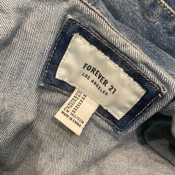 SOLD Distressed, jean jacket - Picture 3 of 3